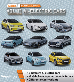 Buy now: OMSI 2 Downloadpack Vol. 11 - AI Electric Cars